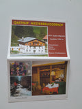 Folder Gasthof Niederbruggerhof. Außervillgraten.