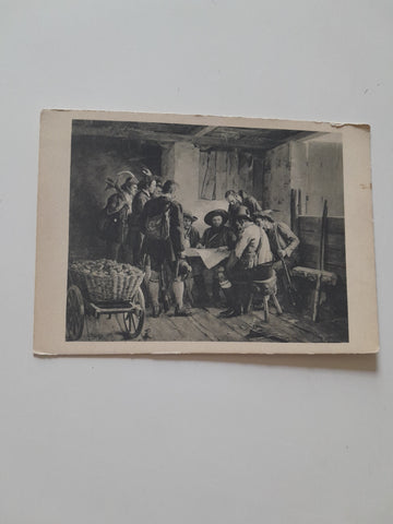 AK Defregger: Ein Kriegsrat.