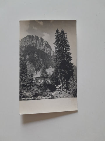 AK Dolomitenhütte mit Spitzkofel.
