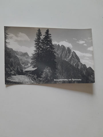 AK Lienzer Dolomitenhütte mit Spitzkofel.