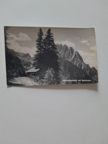 AK Dolomitenhütte mit Spitzkofel.