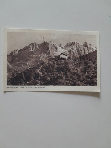 AK Hochsteinhütte gegen Lienzer Dolomiten.