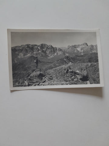 AK Blick von der Pfannspitze geg. d. Dolomiten.