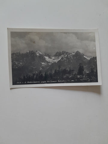 AK Blick von der Hochsteinhütte gegen die Lienzer Dolomiten.