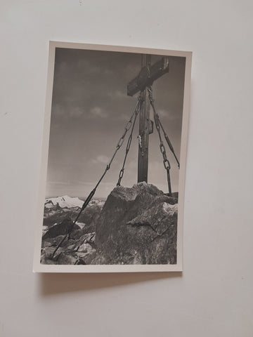 AK Kreuz auf dem Gipfel des Großglockner.