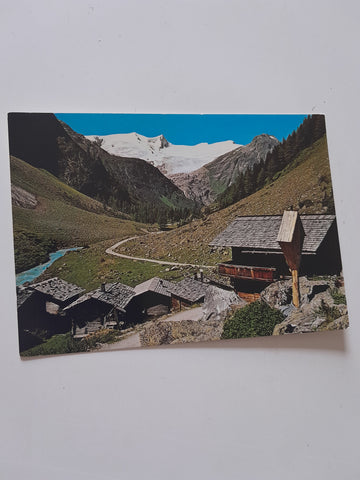 AK Almhütten Außergschlöß mit Großvenediger.