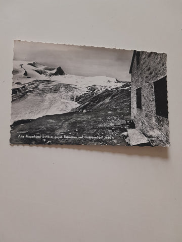 AK Alte Pragerhütte gegen Rainerhorn und Großvenediger.