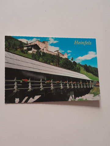 AK Heinfels. Holzbrücke. Burg.