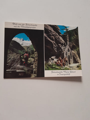 AK Blick von der Felsenkapelle auf die Venedigergruppe. Felsenkapelle Maria Geburt in Innergschlöß.
