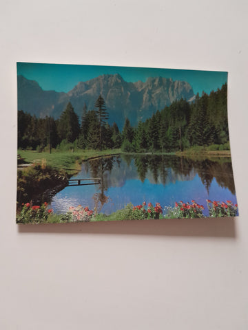 AK Idyllischer Teich bei der Wacht am Iselsberg.