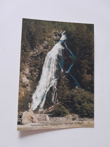 AK Naturdenkmal Schleierfall bei Kals/Osttirol.