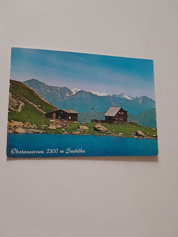 AK Obstansersee mit Hütte.