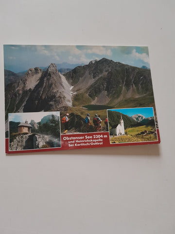 AK Obstanser See und Heinrichskapelle bei Kartitsch.