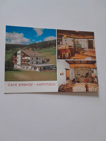 AK Kartitsch 114. Cafe Erbhof. Fam. Köck.