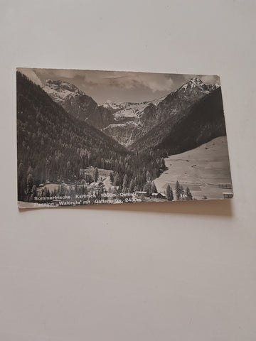 AK Kartitsch. Pension Waldruhe mit Gatterspitze.