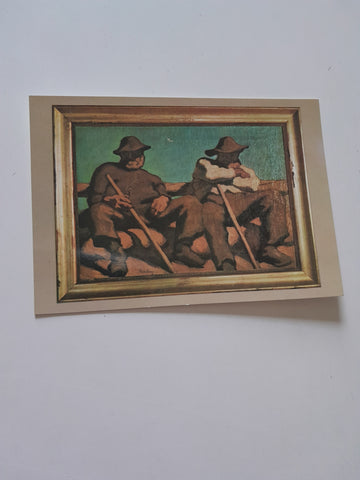 AK Ruhende Hirten. Albin Egger Lienz.