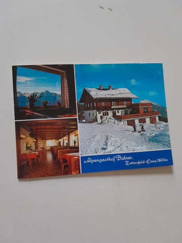 AK Zettersfeld. Alpengasthof Bidner. Inh. Schneider Sylvia.