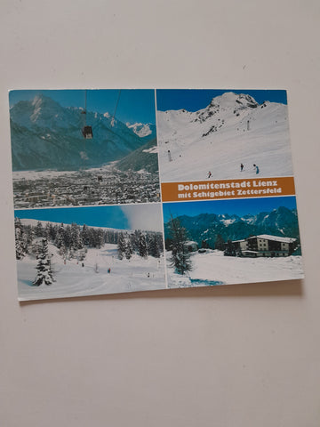 AK Lienz mit Schigebiet Zettersfeld.