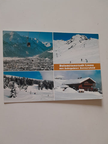AK Lienz mit Schigebiet Zettersfeld.