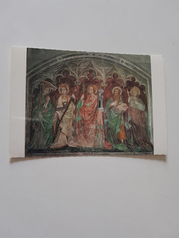 AK Kirche St. Marien in Lienz. Fresko von Nikolaus Kenntner.