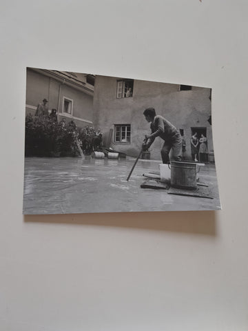AK Hochwasserkatastrophe Lienz 1965.