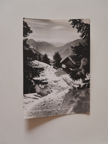 AK Wintersportplatz Zettersfeld Blick nach Kärnten.