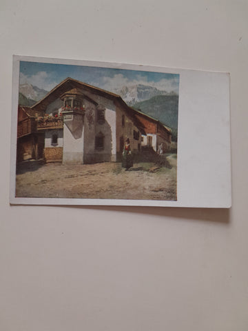 AK Bauernhaus in Obertilliach. Lesachtal. (K.M. Schuster)