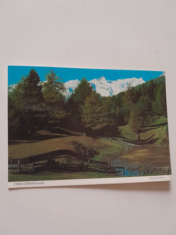 AK Zedlacher Paradies. Mitteldorf - Virgen. Naturschutzgebiet für über 500 Jahre alten Lärchenwald.