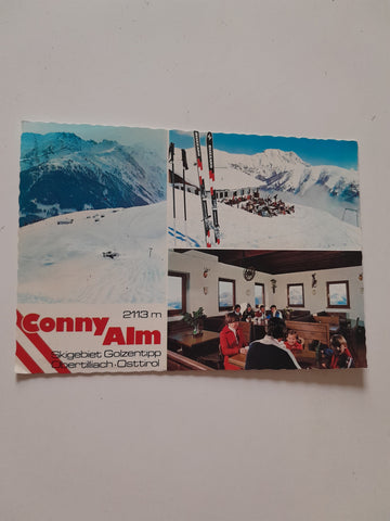 AK Obertilliach. Conny Alm Skigebiet Golzentipp.