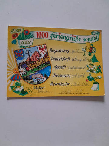 AK 1000 Feriengrüße aus Stallersattel Seehütte Obersee.