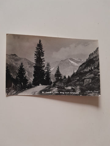 AK St. Jakob in Defereggen. Weg nach Erlsbach.