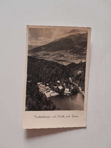 AK Tristachersee mit Blick auf Lienz.