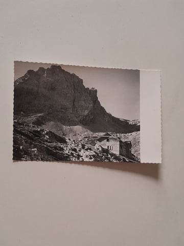 AK Karlsbader Hütte mit Seekofel.