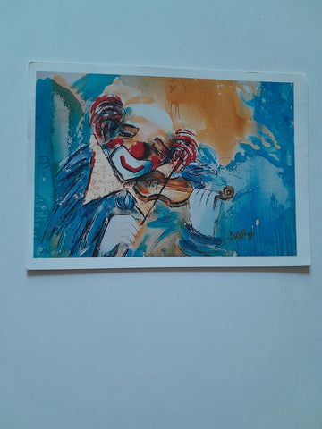 AK Atelier am Gallin Thomas Mickel. Titel "Paganini". Obergöriach 4, Moosburg.