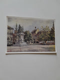 AK Klagenfurt. Neuer Platz mit Maria Theresien-Denkmal (nach einem Aquarell v. Ed. Manhart.