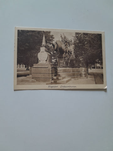 AK Klagenfurt. Lindwurmbrunnen.