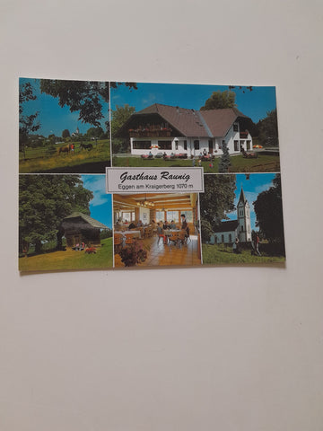 AK Gasthaus Raunig Eggen am Kraigerberg. St. Veit/Glan.