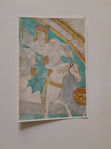 AK Dom zu Gurk. Romanisches Wandgemälde. Westempore. Ausschnitt aus dem Zug der Hl. Drei Könige.