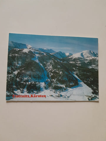 AK Schigebiet Flattnitz.