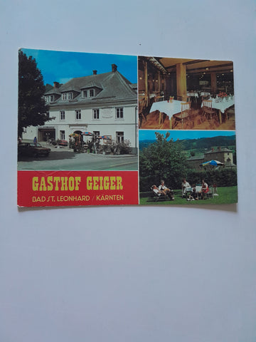 AK Bad St. Leonhard. Gasthof Geiger.