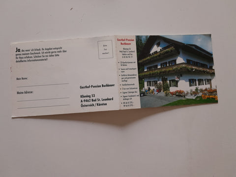 Doppel-AK Bad St. Leonhard. Kliening 53. Gasthof Pension Buchbauer.