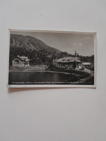 AK Turracherhöhe. Alpengasthof Siegel am Turrachersee mit Schobernock. (1935)