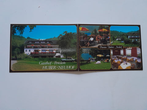 Doppel-AK Ossiach am See. Gasthof Pension Huber-Neuhof. Alt Ossiach 7.