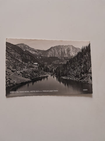 AK Seewigtal. Hans Wödl-Hütte u. Hüttensee gegen Kamm. (1960)