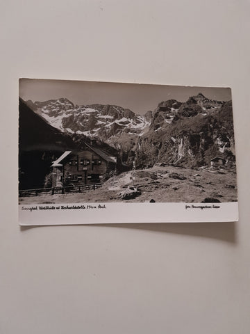 AK Seewigtal Hans Wödl Hütte mit Hochwildstelle.