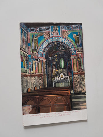 AK Romanische Fresken in der Johanniskapelle zu Pürgg.