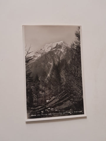 AK Motiv aus Pürgg mit Grimming. (1932-33)