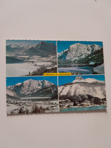 AK Ausseer Land. Altaussee mit der Loserstrasse.