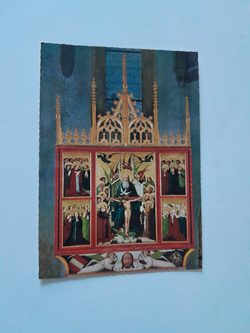 AK Bad Aussee. Spitalkirche. Gotischer Flügelaltar.