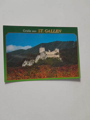 AK Grüße aus St. Gallen. Ruine Gallenstein.